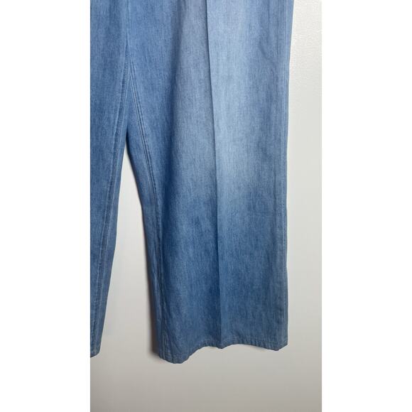 L’AGENCE Alicent High Rise Wide‎ Leg Jeans Havana Blue Wash Size 30 Made In USA - Picture 10 of 16